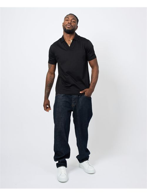 AX men's polo shirt with buttonless collar ARMANI EXCHANGE | XM000492-AF10364UC001